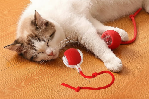 Balle Interactive Électrique pour Chat & Chien – Rechargeable