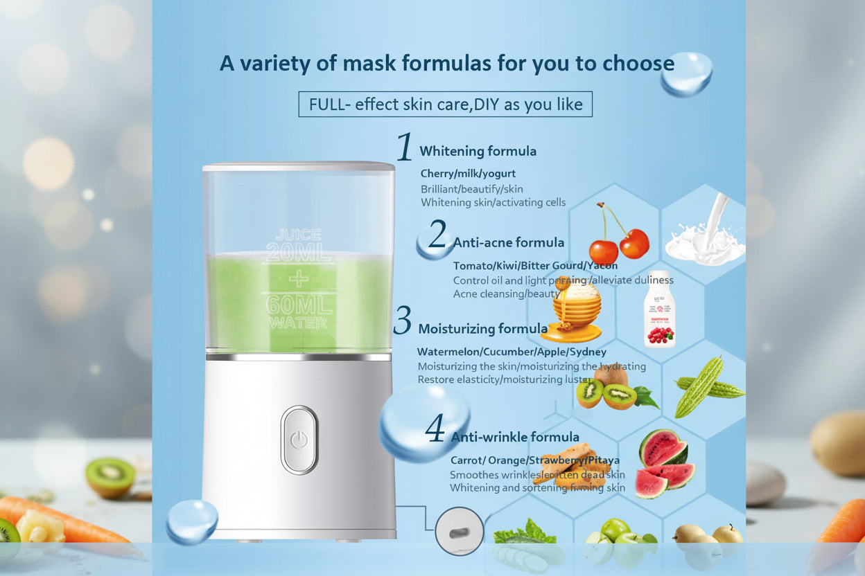 Machine à Masques Faciaux DIY - Fruits & Légumes Naturels - Spa Maison