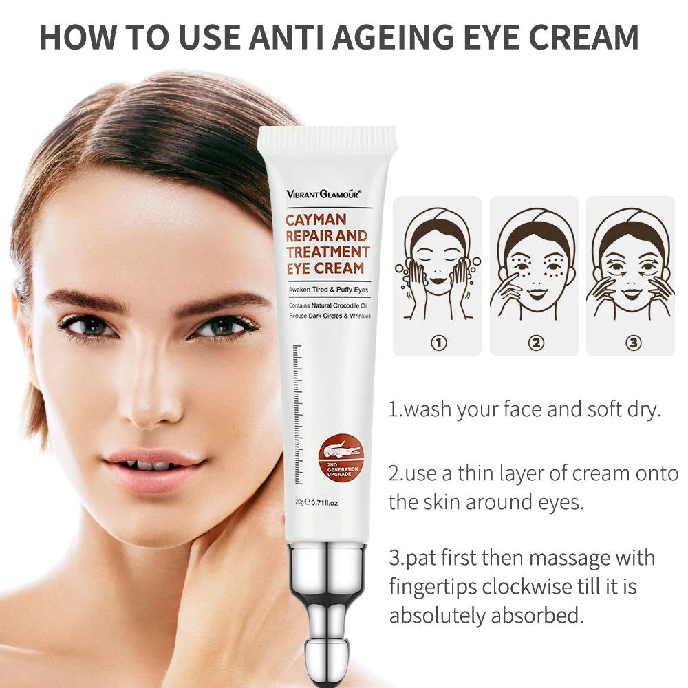 Crème Essence Yeux au Collagène — Anti-Rides, Anti-Cernes & Anti-Poches