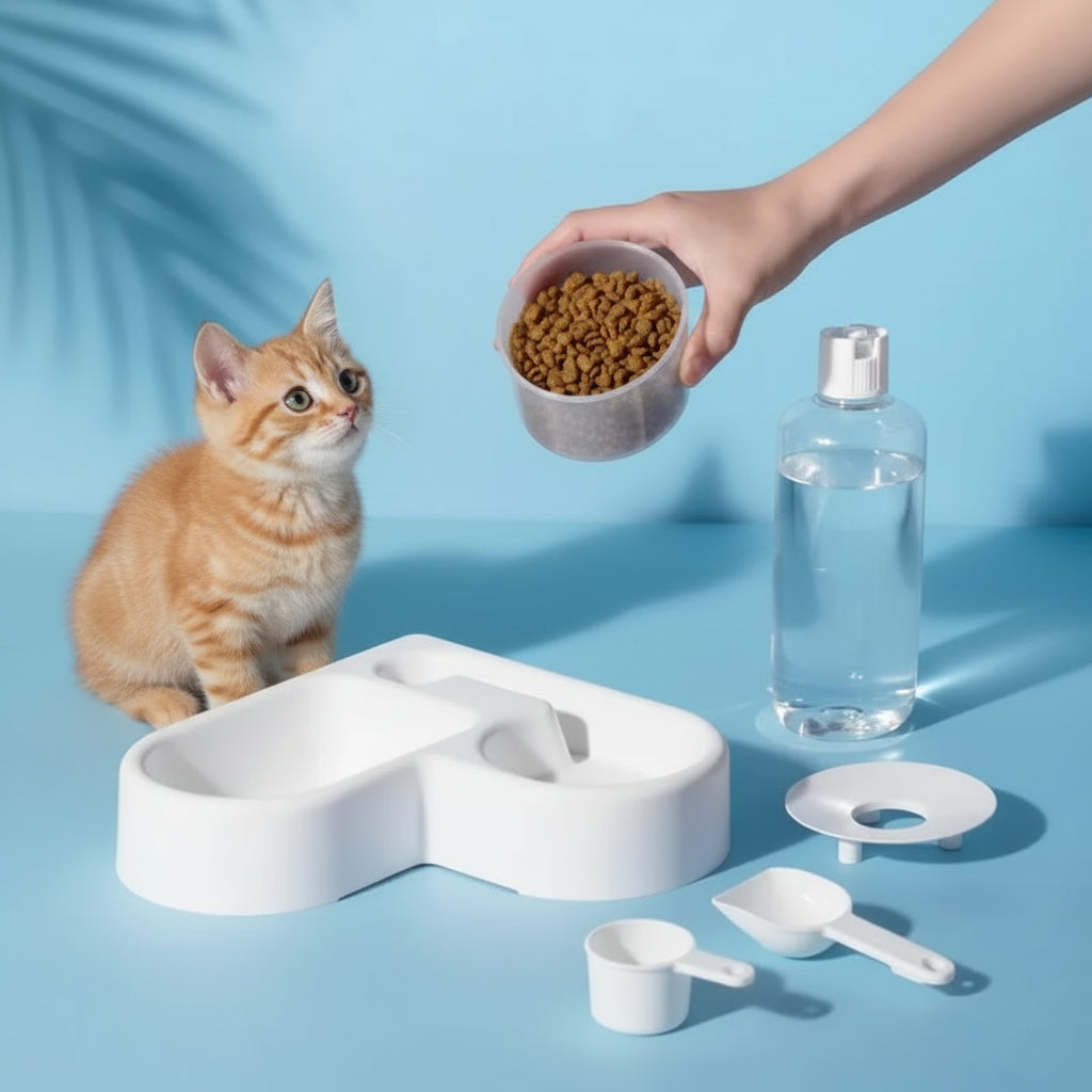 Gamelle Automatique Double Usage Chien & Chat – Eau & Nourriture