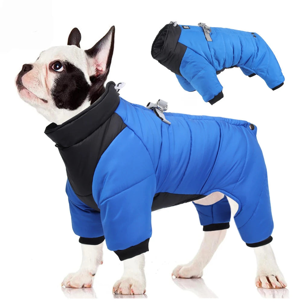 Combinaison Imperméable Chien – Manteau Hiver Chaud & Coupe-Vent