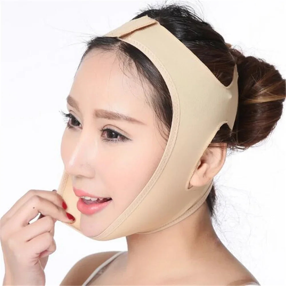 Masque Facial fin et délicat, Bandage amincissant, soins de la peau, forme de ceinture et soulever, réduit le Double menton, bande amincissante