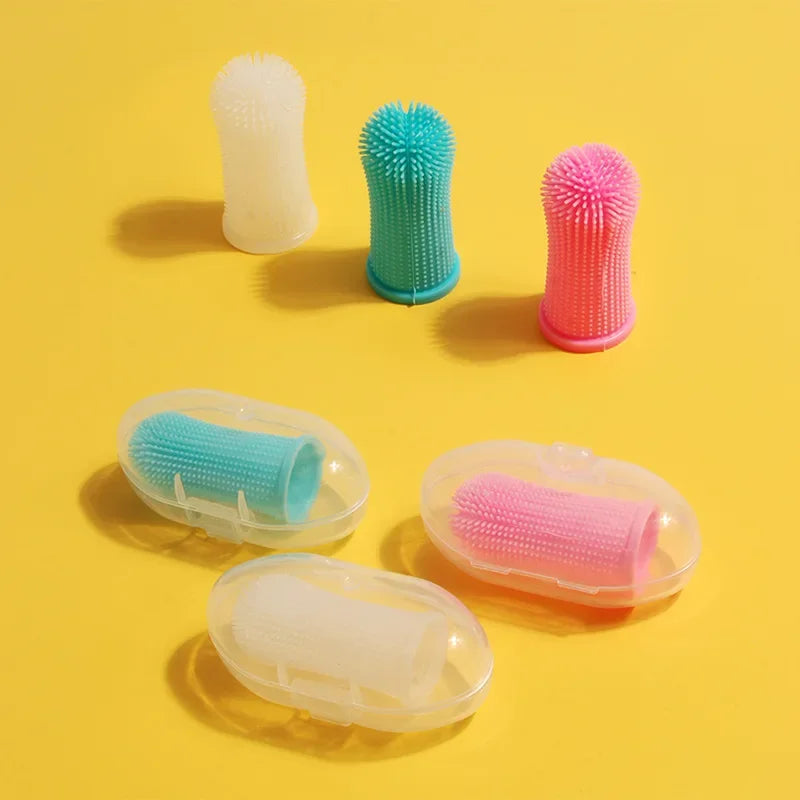 Brosse à Dents Doigt en Silicone pour Chien & Chat – Hygiène Bucco-Dentaire
