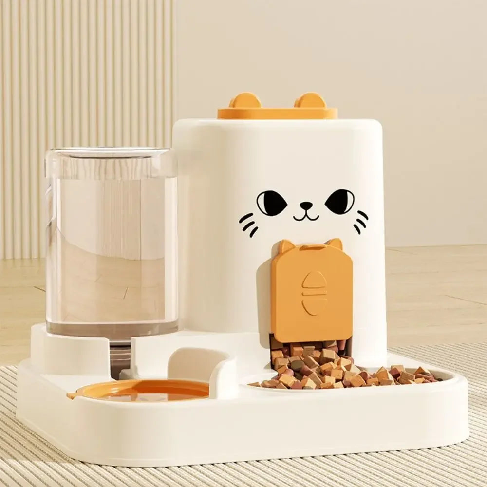 🐱🐶 Mangeoire Automatique pour Chat & Chien – Fontaine à Eau & Distributeur de Nourriture