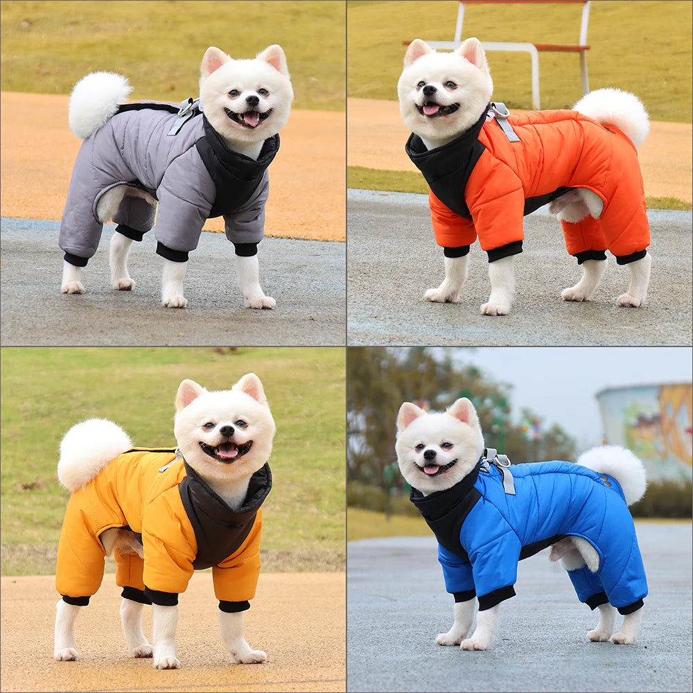 Combinaison Imperméable Chien – Manteau Hiver Chaud & Coupe-Vent