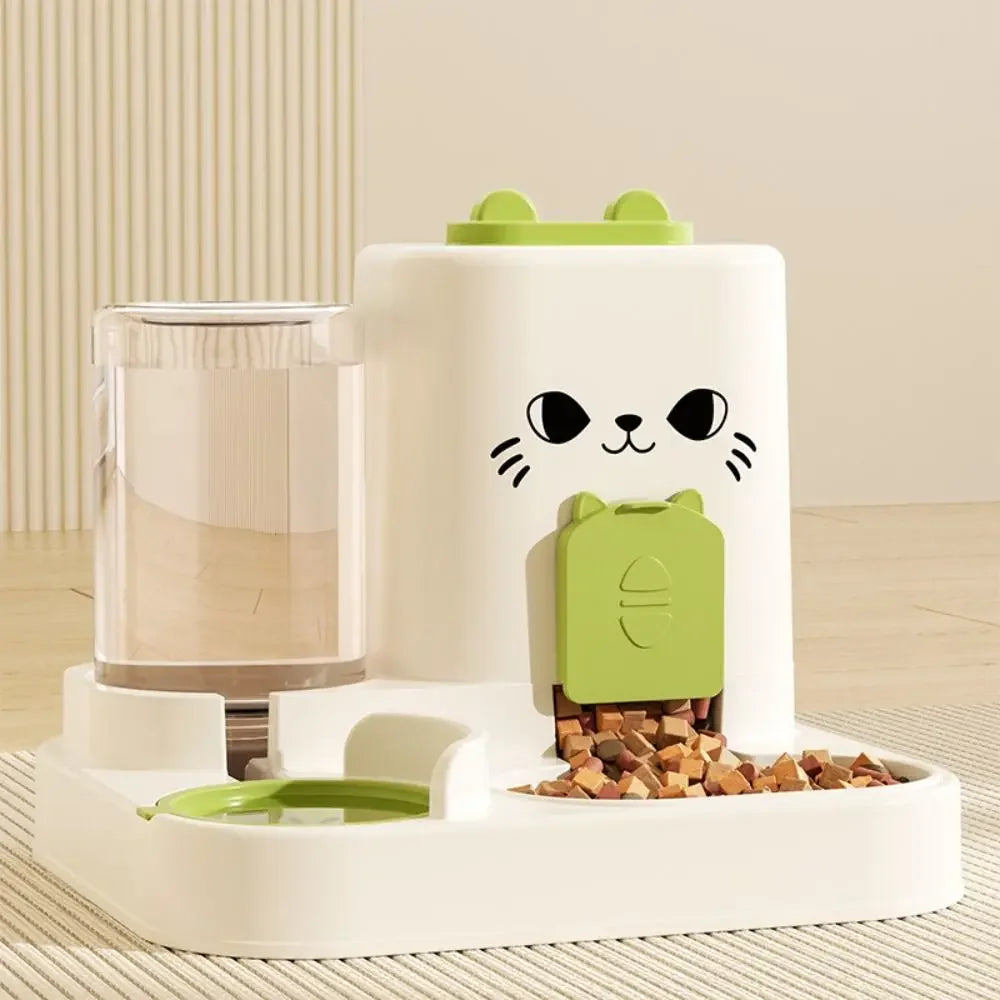 🐱🐶 Mangeoire Automatique pour Chat & Chien – Fontaine à Eau & Distributeur de Nourriture