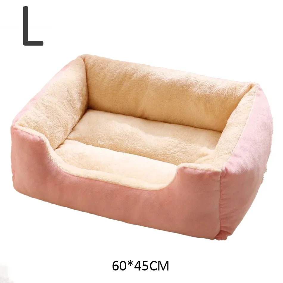 Panier Lit Luxe pour Chat & Chien – Coussin Moelleux Ultra-Doux S/M/L