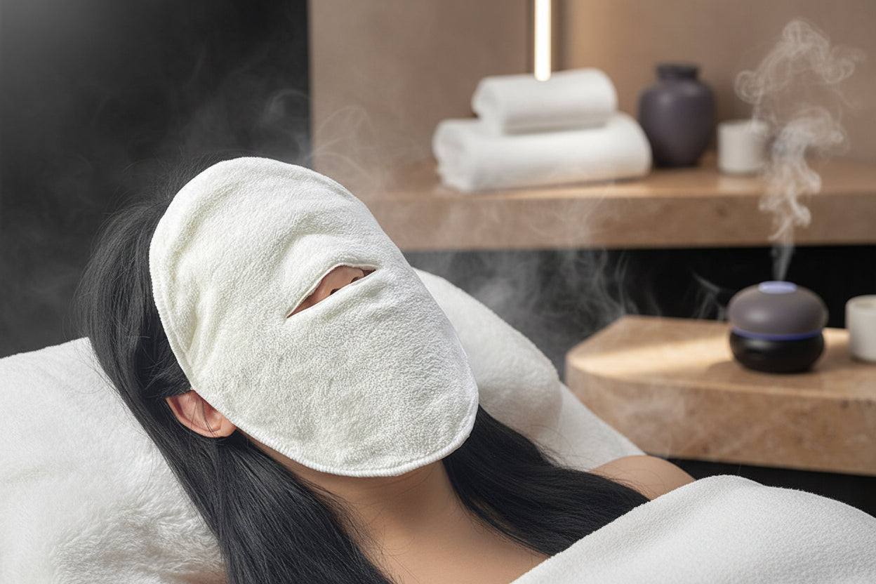 Serviette Compresse Visage Luxe — Chaud & Froid