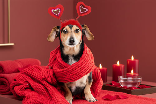 Vêtements de sauna de Noël pour animaux de compagnie, bande de sauna Love pour chat et chien, accessoires pour cheveux pour animaux de compagnie, fournitures Kiev illage de fête, jour de Léon