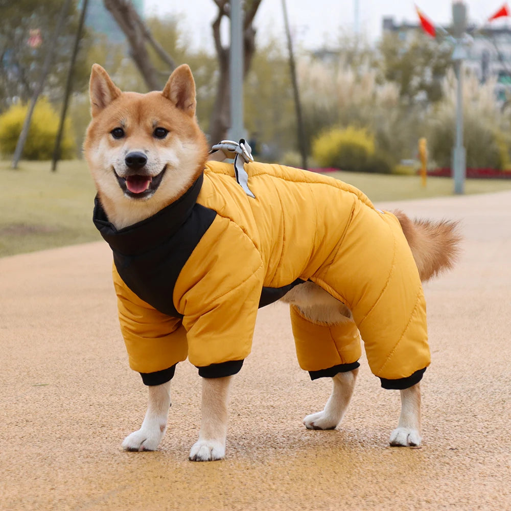 Combinaison Imperméable Chien – Manteau Hiver Chaud & Coupe-Vent