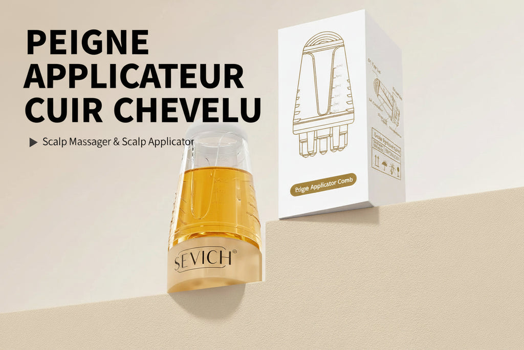 ✨ Applicateur Cuir Chevelu 6ml 💎 | Peigne Massant Sérum | Anti-Chute & Croissance | Soin Capillaire Luxe