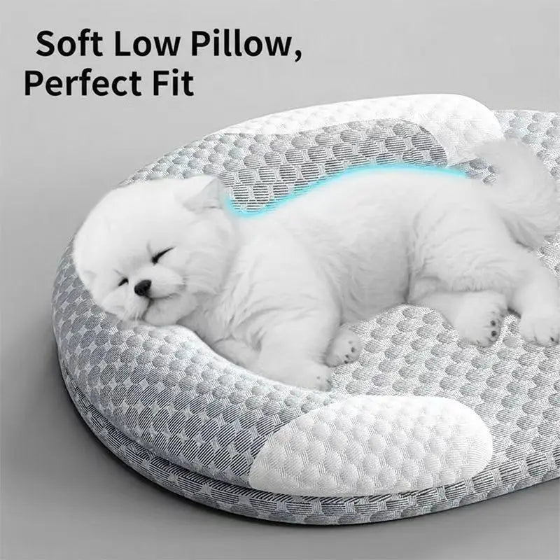 Coussin Rafraîchissant pour Chien & Chat – Tapis Été en Soie Glacée, Toutes Tailles
