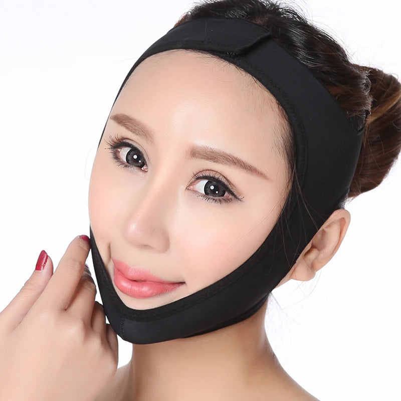 Masque Facial fin et délicat, Bandage amincissant, soins de la peau, forme de ceinture et soulever, réduit le Double menton, bande amincissante