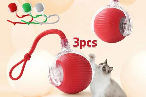 Balle Interactive Électrique pour Chat & Chien – Rechargeable