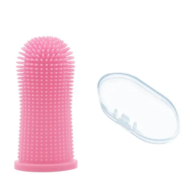 Brosse à Dents Doigt en Silicone pour Chien & Chat – Hygiène Bucco-Dentaire