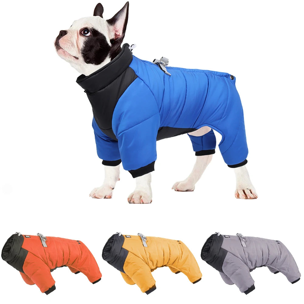 Combinaison Imperméable Chien – Manteau Hiver Chaud & Coupe-Vent