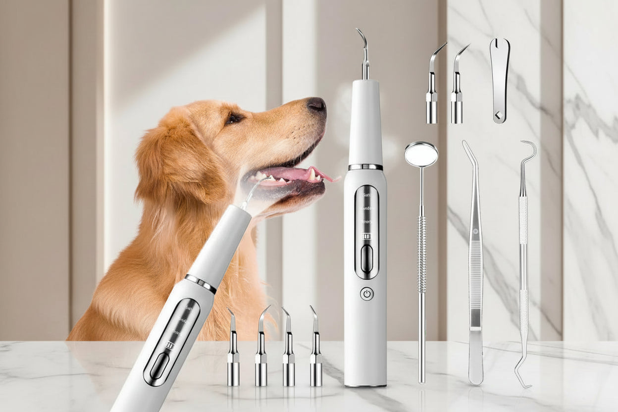 Dispositif de calcul dentaire pour chien, brosse à dents ultrasonique, détartreur électrique pour animaux de compagnie, outil de nettoyage des dents, Plaque, Kit de soins dentaires pour chien et chat