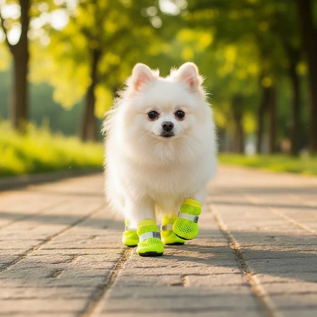 Bottes Rafraîchissantes pour Chien — Promenades Nocturnes & Protection des Pattes