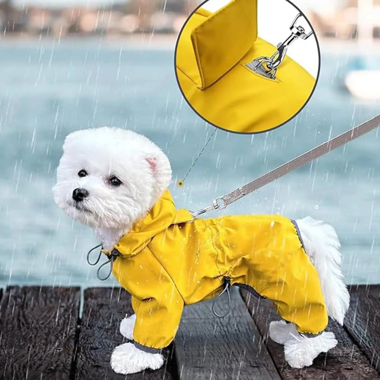 Manteau Imperméable pour Chien – Veste de Pluie Légère & Réglable