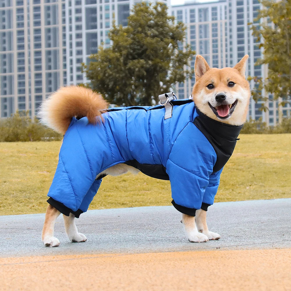 Combinaison Imperméable Chien – Manteau Hiver Chaud & Coupe-Vent