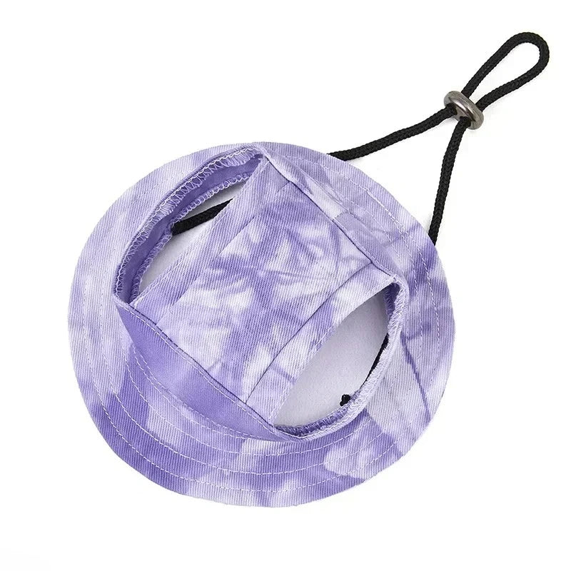 Chapeau d'Été pour Chien & Chat | Casquette Réglable Anti-UV avec Trous d'Oreille