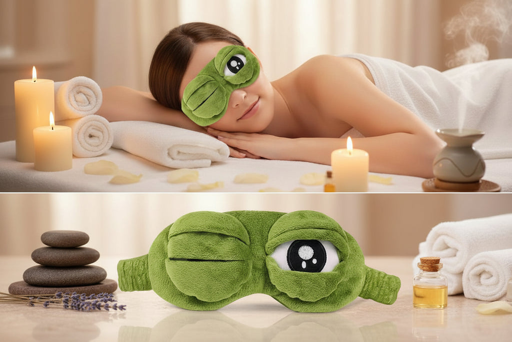 Masque de Sommeil 3D Luxe — Confort & Obscurité Totale