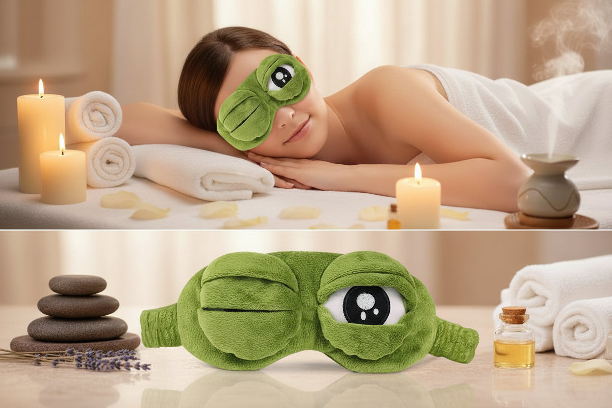 Masque de Sommeil 3D Luxe — Confort & Obscurité Totale