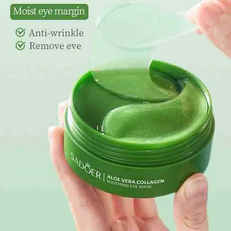 SAODER – masque pour les yeux au collagène à l'aloe Vera, Anti-cernes, sacs pour les yeux, patchs hydratants et raffermissants, produits de soins pour la peau, 60 pièces