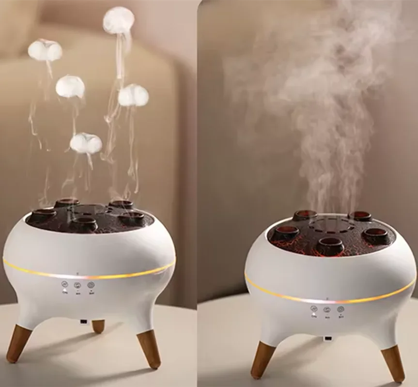🪼 Humidificateur Méduse Luxe 250ml – Diffuseur Aromathérapie & 7 Veilleuses + Télécommande