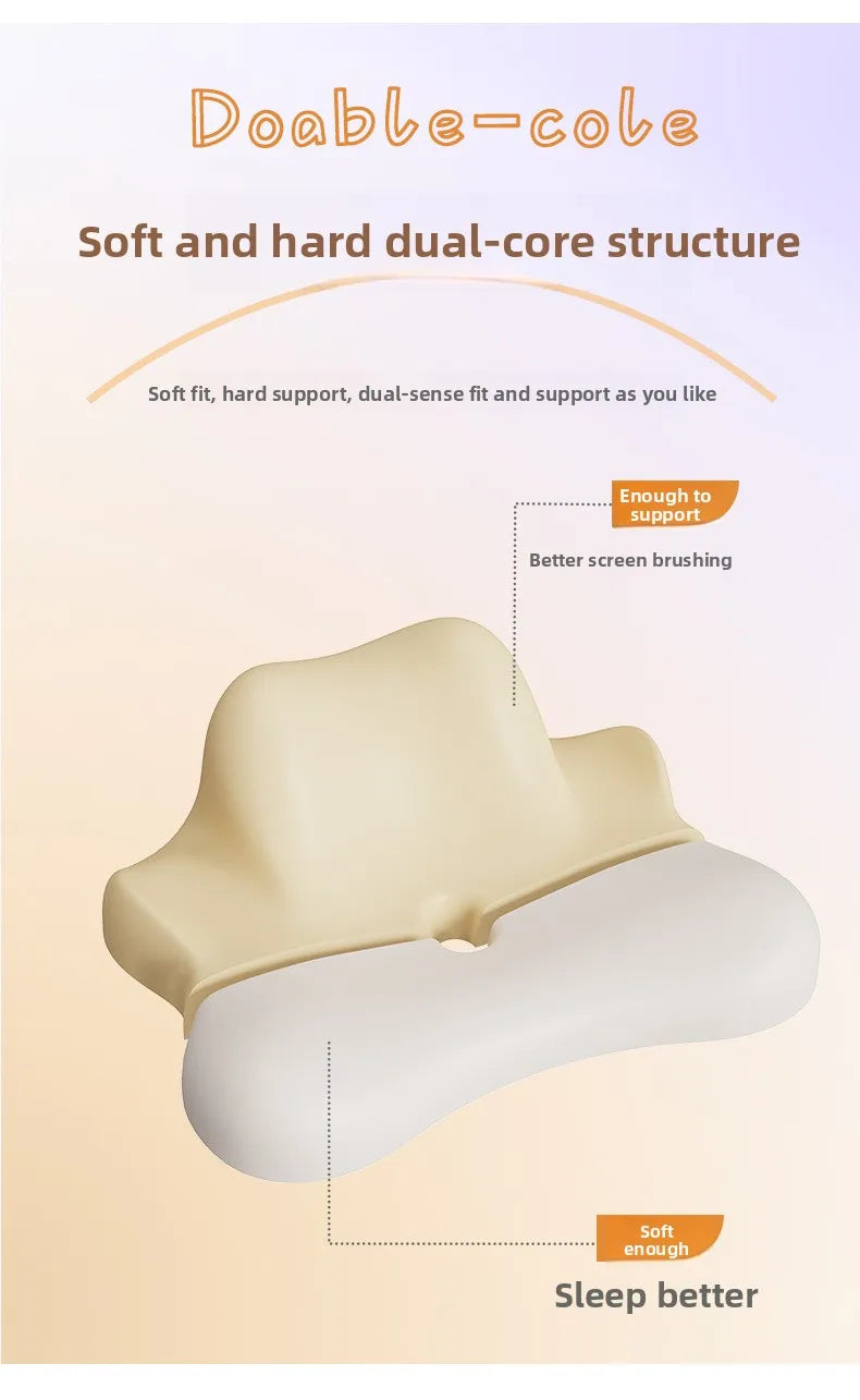 😴 Oreiller Multifonctionnel Cale Cervicale – Sommeil, Massage & Support Téléphone