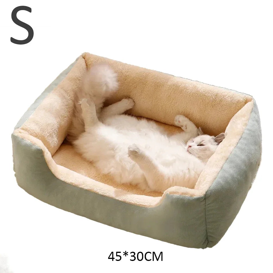 Panier Lit Luxe pour Chat & Chien – Coussin Moelleux Ultra-Doux S/M/L