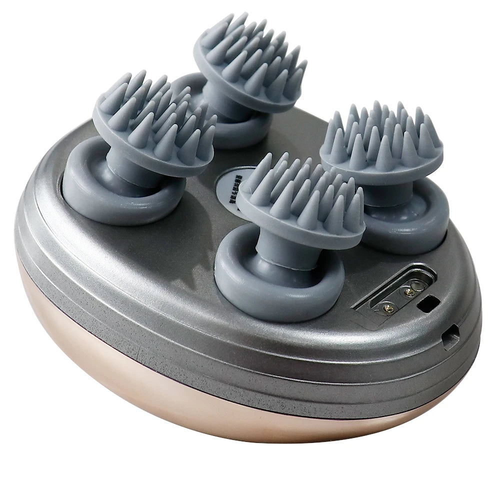 Masseur de Tête Électrique Vibration - Relaxation Cuir Chevelu Circulation Sanguine