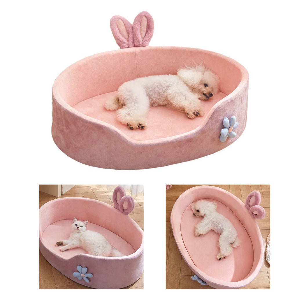 Lit Douillet pour Chien & Chat – Lavable, Toutes Saisons, Poignées Amovibles