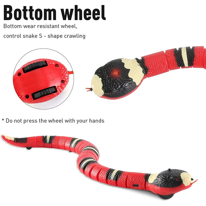 Jouet Serpent Interactif pour Chat – Détection Intelligente & Recharge USB