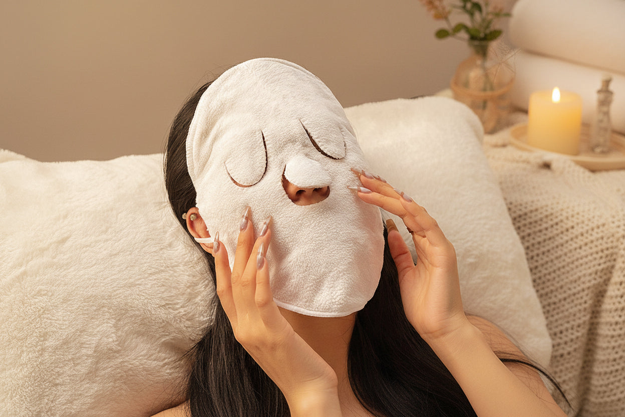 Serviette Compresse Visage Luxe — Chaud & Froid