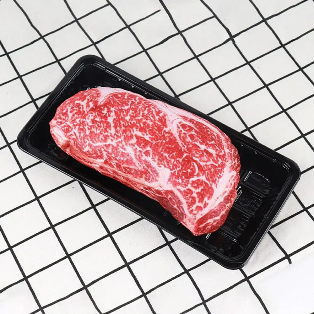 🦴 Jouet de Simulation d'Os Grinçant pour Chien – Steak Résistant, Carotte & Mâchoire Propre