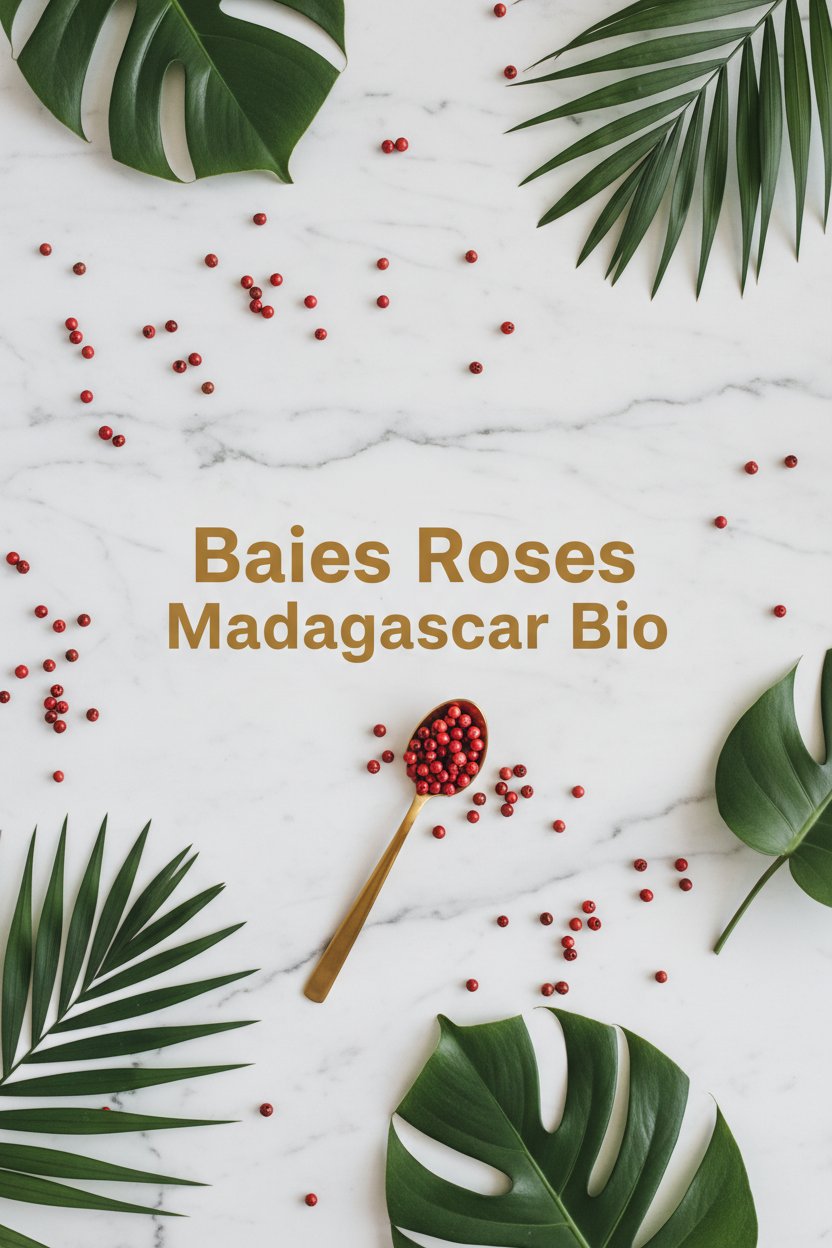 Baies Roses - flat lay