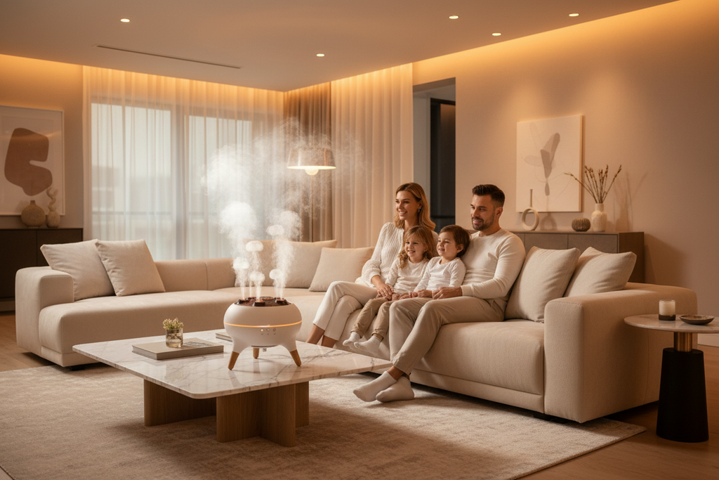 Famille salon humidificateur champignon luxe