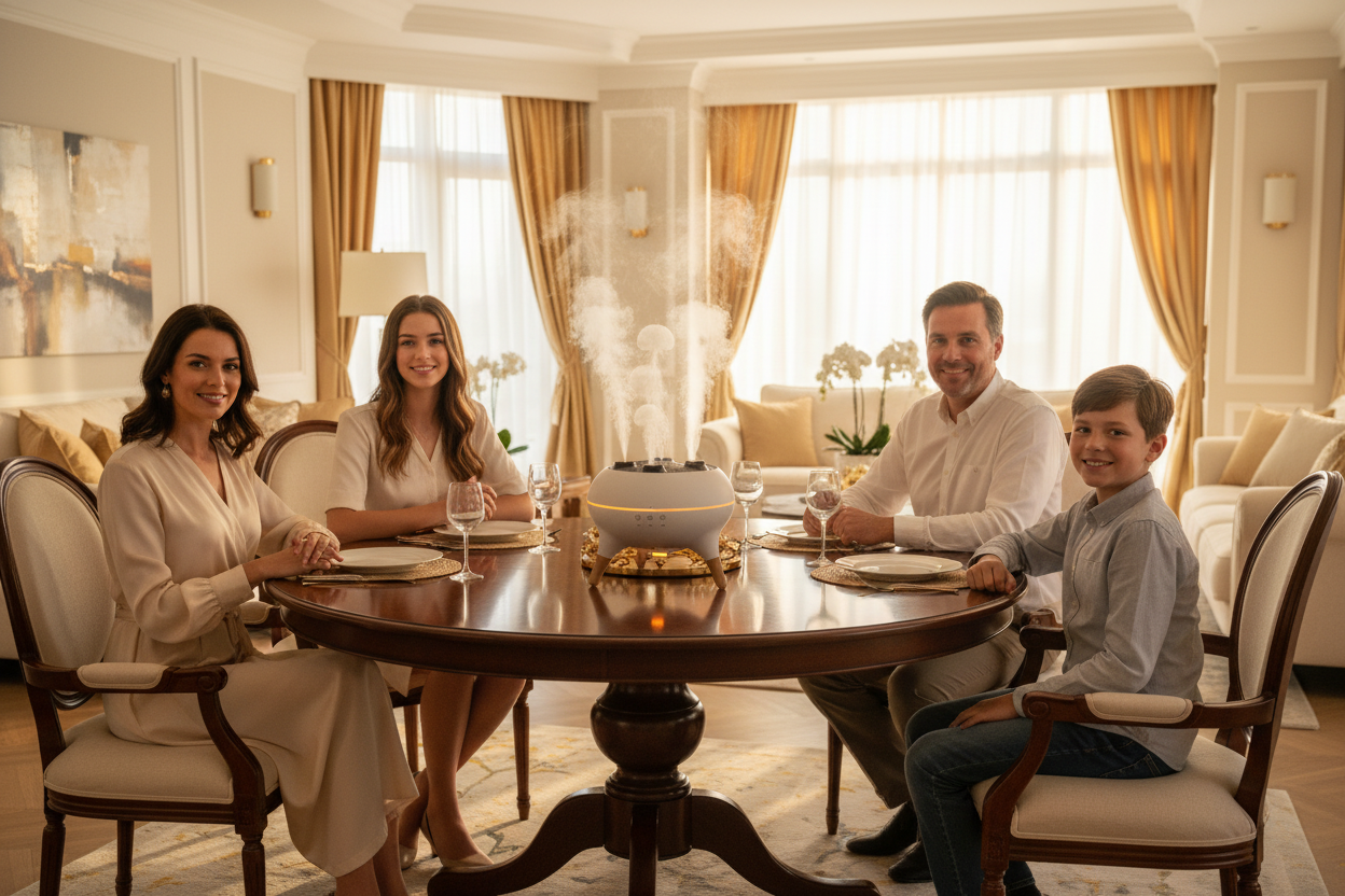 Famille table humidificateur champignon luxe