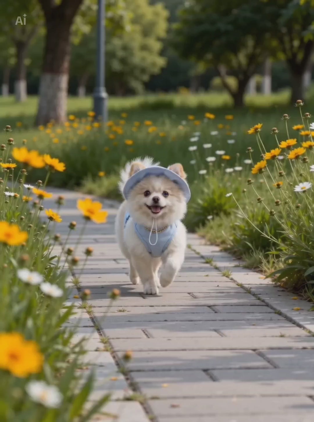 Ensemble Gilet Rafraîchissant pour Chien & Chat — Chapeau + Veste Respirante, Protection Solaire Été