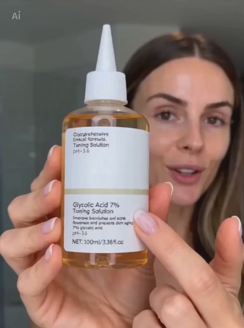 Solution Tonifiante à l'Acide Glycolique 7% – Anti-Acné & Hydratante 100ml