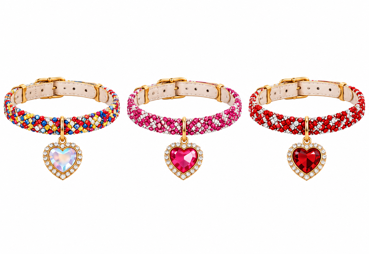 Collier Diamant Cœur – Bijou Luxe Chien & Chat