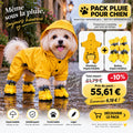 Pack Pluie Pour Chien – Manteau Imperméable + Bottes Imperméables