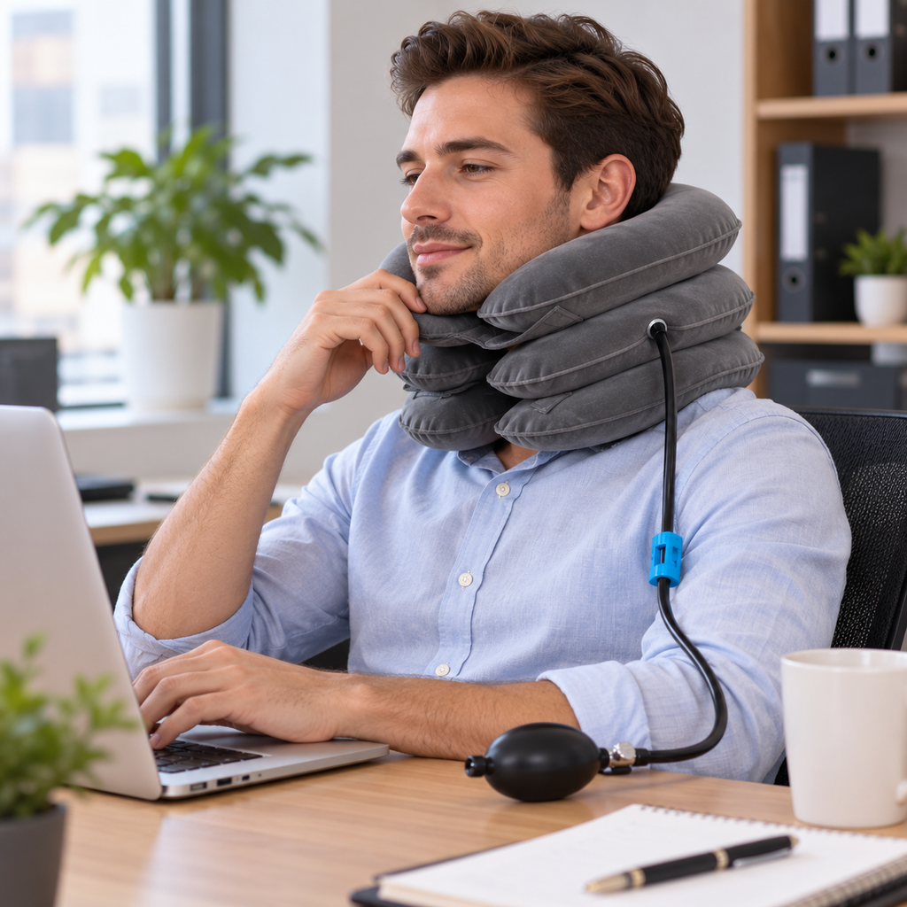 Collier Cervical Gonflable Réglable