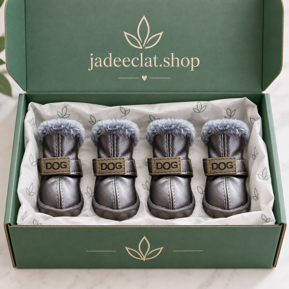 Bottes de Neige pour Chien – Imperméables, Chaudes & Antidérapantes (Lot de 4)