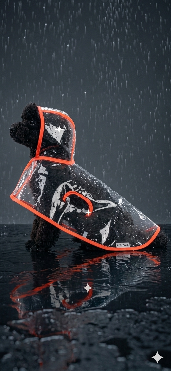 Imperméable Transparent pour Chien – Coupe-Vent XS à 8XL