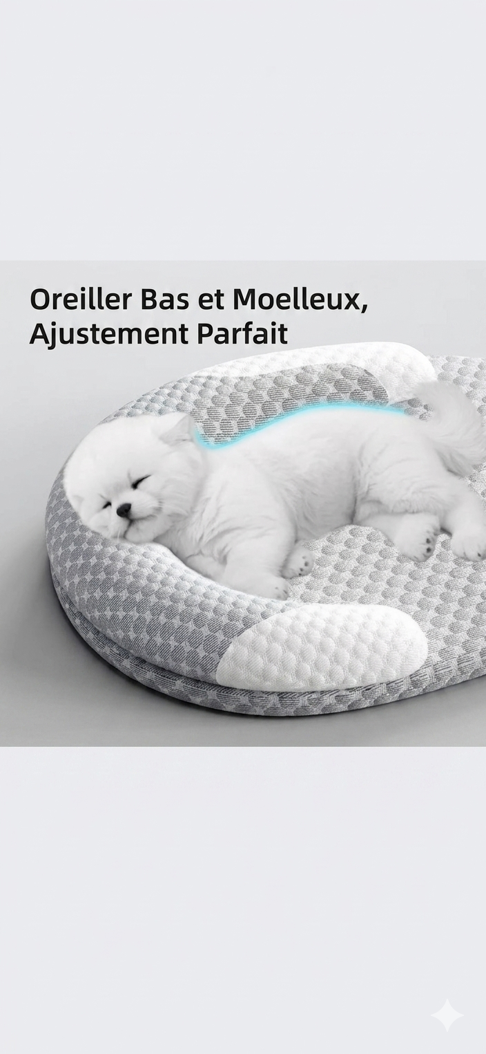 Coussin Rafraîchissant pour Chien & Chat – Tapis Été en Soie Glacée, Toutes Tailles