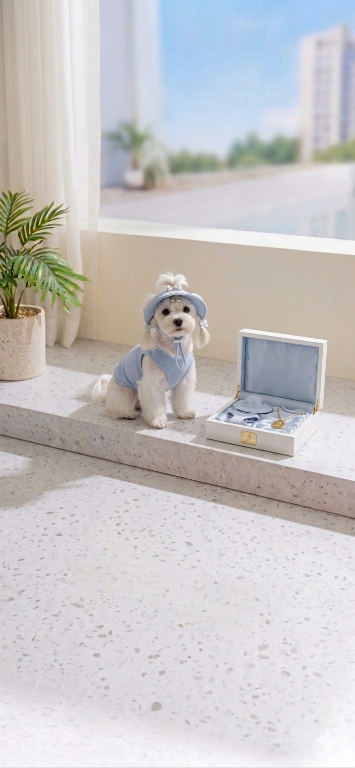 Ensemble Gilet Rafraîchissant pour Chien & Chat — Chapeau + Veste Respirante, Protection Solaire Été