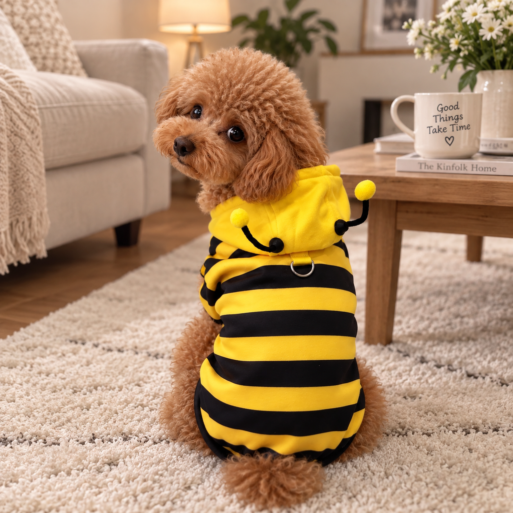 Costume Abeille pour Chien & Chat – Sweat Halloween Hiver