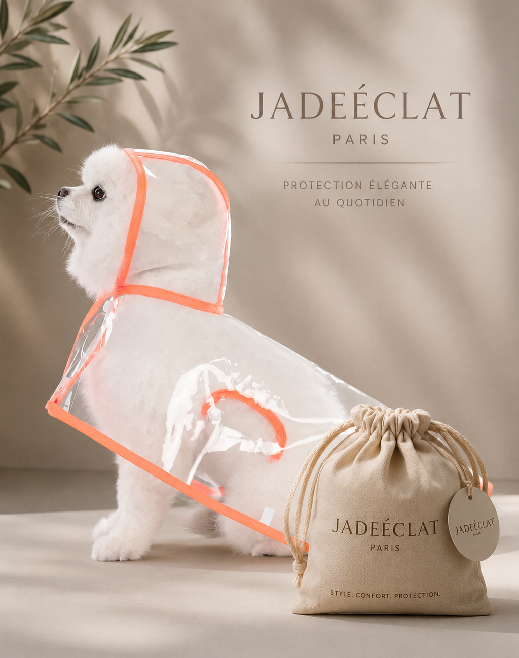 Imperméable Transparent pour Chien – Coupe-Vent XS à 8XL